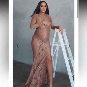 Sheer Maternity Gown